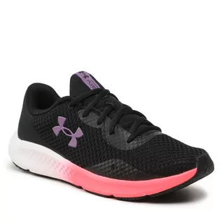 Buty sportowe damskie - Buty Under Armour UA W Charged Pursuit 3 3024889-004 Black/Pink Shock/Retro Purple - grafika 1