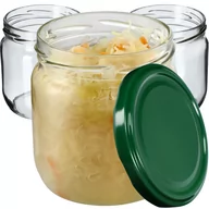 Pojemniki kuchenne - Słoiki Salla 425ml 12 szt. 82mm + wieczka zielone - miniaturka - grafika 1