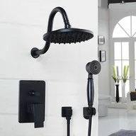 Baterie wannowe i prysznicowe - Bateria prysznicowa DOREA czarna - miniaturka - grafika 1