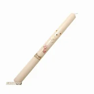 Pamiątka Pierwszej Komunii Świętej - Świeca na Chrzest biała z gołębiem - miniaturka - grafika 1