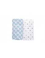 Rożki i beciki - Motherhood Otulacz muślinowy bawełniany Premium 100x120cm Statki niebieskie - miniaturka - grafika 1