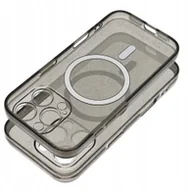 Etui i futerały do telefonów - Futerał CLEAR MAG COVER z ochroną aparatu kompatybilny z MagSafe do IPHONE 16 Pro Max black glitter - miniaturka - grafika 1