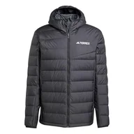 Buty trekkingowe damskie - adidas Mężczyźni Terrex Multi Light Down CLIMAWARM Hooded Jacket, Black, L - miniaturka - grafika 1