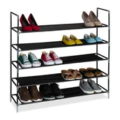 Szafki na buty - relaksacyjny stojak na buty z poziomami z tkaniny 1 m - miniaturka - grafika 1