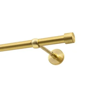 Karnisz DECASTYL Luna pojedynczy 200 cm Mosiądz Satyna - Karnisze - miniaturka - grafika 1