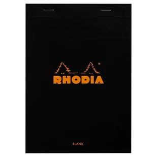 Blok Rhodia N°16 A5 14,8x21 cm, gładki, czarny - Notesy i bloczki - miniaturka - grafika 1