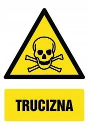 Tabliczka Trucizna 30x42cm PCV 3mm - Akcesoria BHP - miniaturka - grafika 1