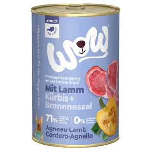 WOW Adult 6 x 400 g - Jagnięcina - Mokra karma dla psów - miniaturka - grafika 1