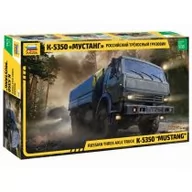Kolekcjonerskie modele pojazdów - Zvezda Model plastikowy 6x6 Army Truck Kamaz-5350 Mustang - miniaturka - grafika 1