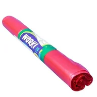 Worki na śmieci - Worki na śmieci czerwone 30 mik LDPE, 120 l, 10 szt. - miniaturka - grafika 1