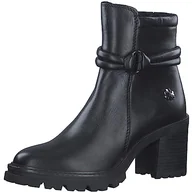Botki damskie - Marco Tozzi Damskie 2-85404-41 botki na obcasie, czarne, 42 EU, czarny, 42 EU - miniaturka - grafika 1