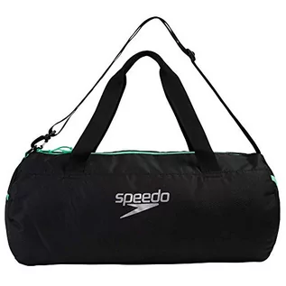 Torby sportowe - Speedo Duffelbag, black/green glow 2021 Plecaki i torby pływackie 68-09190D712-OSFA - grafika 1