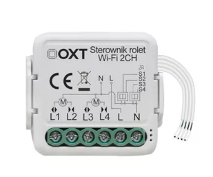 OXT SWT28 mini sterownik do 2 rolet Wi-Fi - Systemy inteligentnych domów - miniaturka - grafika 1