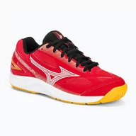 Buty sportowe męskie - Buty do piłki ręcznej dziecięce Mizuno Stealth Star 2 Jr radiant red/white/carrot curl - miniaturka - grafika 1