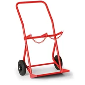 Wózki magazynowe - B2B Partner Wózek na 2 butle ciśnieniowe 1542 - miniaturka - grafika 1