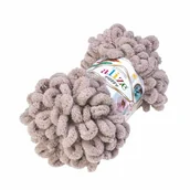 Pasmanteria - Alize, włóczka dziecięca Puffy 530, ciemny beż - miniaturka - grafika 1