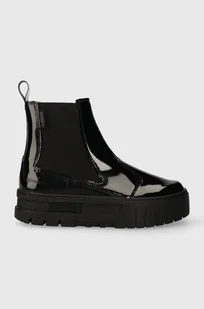 Puma sztyblety Mayze Chelsea Jelly Wns damskie kolor czarny na płaskim obcasie - Botki damskie - miniaturka - grafika 1