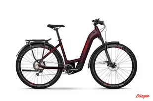 Haibike Trekking 11 High 27,5 cala Męski Bordowy 2023 - Rowery elektryczne - miniaturka - grafika 1