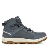 Buty trekkingowe męskie - Trekkingi Salomon Outchill Thinsulate™ Climasalomon™ Waterproof L47853900 Szary - miniaturka - grafika 1