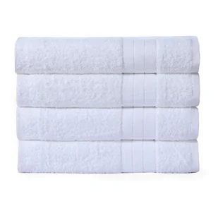 Białe bawełniane ręczniki frotte zestaw 4 szt. 50x100 cm – Good Morning - Ręczniki - miniaturka - grafika 1