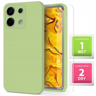 Etui Do Xiaomi Redmi Note 13 Pro 5G Miętowe, Matowe, Silikonowe Szkło - Etui i futerały do telefonów - miniaturka - grafika 1
