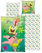 Pościel dla dzieci - Pościel dziecięca bawełniana Spongebob Poszewka 140x200 Sponge Bob Patryk - miniaturka - grafika 1