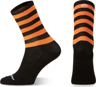 Skarpety termoaktywne - Accent Skarpetki kolarskie Accent Stripe Long, czarno-pomarańczowe, XL 45-46 - miniaturka - grafika 1