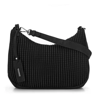 Torebka damska bagietka w geometryczny wzór czarna - Torebki damskie Torebka damska bagietka w geometryczny wzór czarna - Torebki damskie - miniaturka - grafika 1