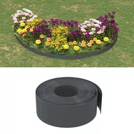 Ogrodzenia - vidaXL Obrzeża ogrodowe, 5 szt., szare, 10 m, 20 cm, polietylen - miniaturka - grafika 1
