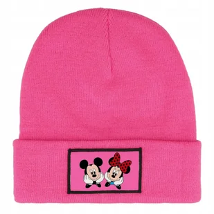 Czapka Zimowa Dziecięca MINNIE & MICKEY MOUSE Myszki Prezent Wzory Różowa - Czapki damskie - miniaturka - grafika 1