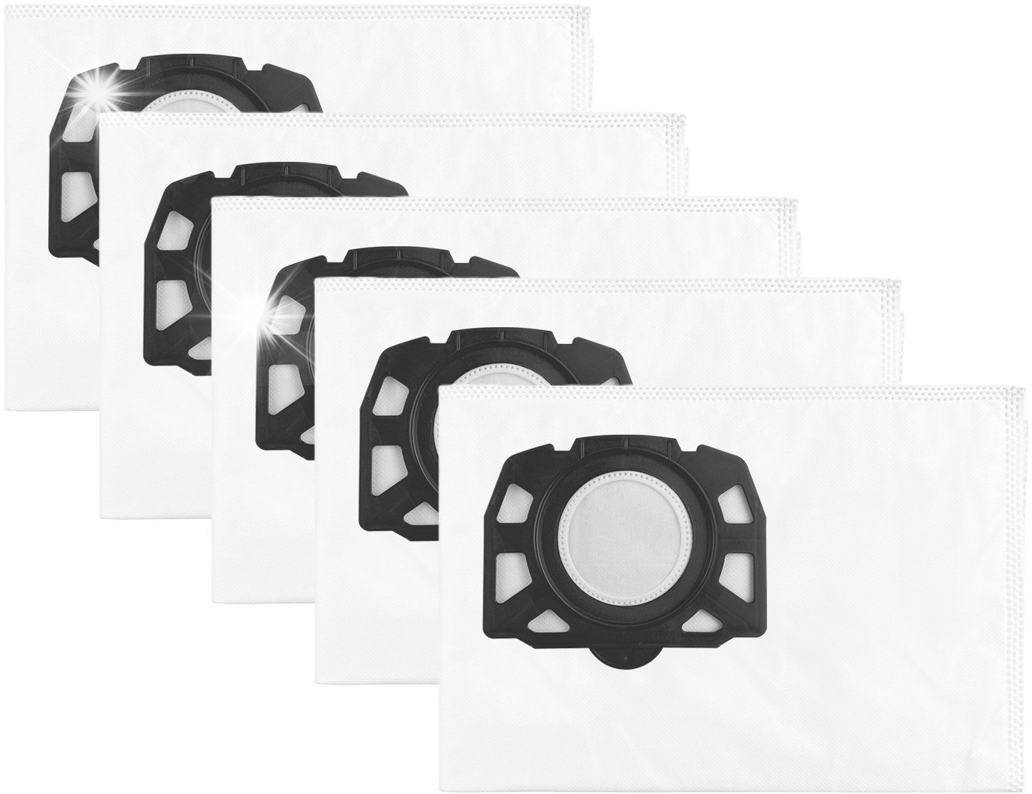 Worek do odkurzacza JETtools 5x Worki Worek na Kurz Pył Brud do Odkurzacza Karcher WD 3 2 Plus KFI 357