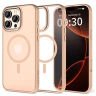 Etui i futerały do telefonów - Etui TECH-PROTECT MagEdge MagSafe do Apple iPhone 16 Pro Max Piaskowy róż - miniaturka - grafika 1