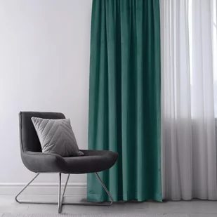 Zasłona VILA kolor morski styl klasyczny tunel 5 cm z grzywką 3 cm velvet 135x245 homede - CURT/HOM/VILA/VELVET/TUNNEL/F/30/MARI - Zasłony - miniaturka - grafika 3