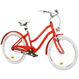 Indiana Rower miejski X-Cruiser A1B 26 cali damski Czerwony - Rowery - miniaturka - grafika 1