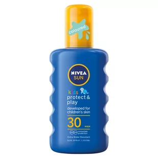 Nivea SUN Nawilżający spray na słońce dzieci SPF30 NIV-00048 - Balsamy i kremy do opalania - miniaturka - grafika 1