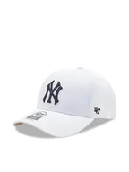 Czapki i chusty sportowe męskie - CZAPKA Z DASZKIEM 47 Brand New York Yankees B-MVPSP17WBP-BK Biały - miniaturka - grafika 1