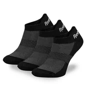 Skarpetki damskie - Zestaw 3 par niskich skarpet unisex Reebok R0356P-SS24 (3-pack) Czarny - miniaturka - grafika 1
