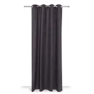 Zasłony - Zasłona Velvet 140 x 240 cm 8 przelotek niebiesko-szara - miniaturka - grafika 1