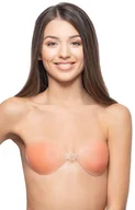 Biustonosze - Samoprzylepny biustonosz silikonowy samonośny do odkrytych pleców, Kolor cielisty, Rozmiar A - Intymna - miniaturka - grafika 1
