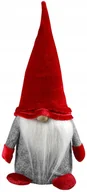Ozdoby bożonarodzeniowe - Skrzat z welurową czapką - czerwony - miniaturka - grafika 1