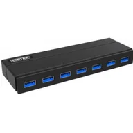 Huby USB - Unitek HUB USB USB 3.0 z zasilaczem i BC 1.2 Y-3184 - miniaturka - grafika 1
