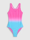 Stroje kąpielowe - 4F Dziewczęcy kostium kąpielowy jednoczęściowy 4FJWSS25USWSF093-96A Wielokolorowy Roz. 134/140 - miniaturka - grafika 1