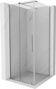 Mexen Velar kabina prysznicowa rozsuwana 110x110 cm, transparent, chrom - 871-110-110-01-01 - Kabiny prysznicowe - miniaturka - grafika 1