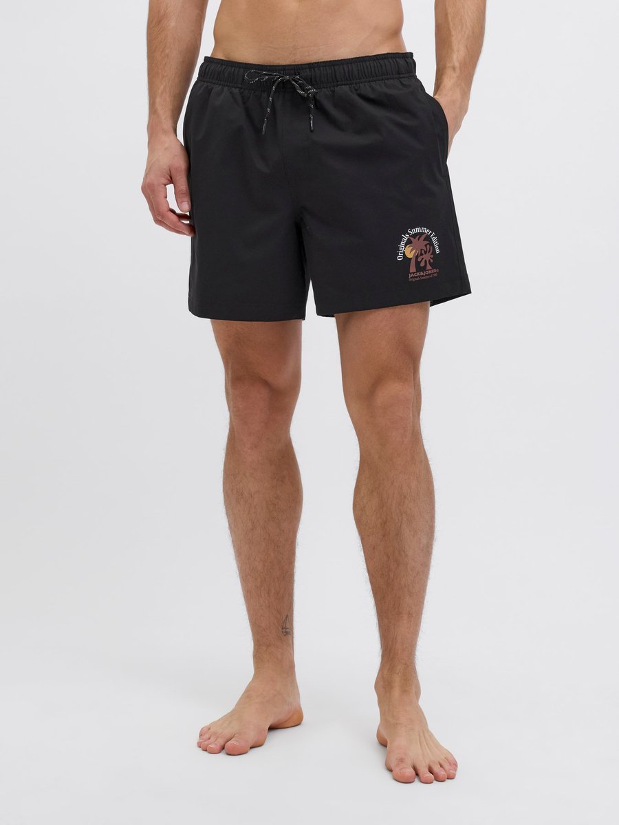 Jack&Jones szorty kąpielowe JPSTMAUI STAR SWIMSHORTS STYD SS25 12287670 BLACK L