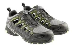 Högert Technik - PAGLAU sandały ochronne LACE System S1PS SR FO czarne/zielone 43 | buty ochronne męskie | system sznurowadeł | sandały robocze buty robocze sandały ochronne |, czarny, zielony, 43 EU - Obuwie robocze - miniaturka - grafika 1