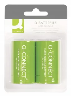 Q-CONNECT Baterie super-alkaliczne D, LR20, 1,5V, 2szt. KF00491 - Baterie i akcesoria - miniaturka - grafika 2