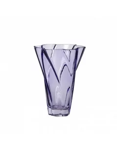 Hubsch Wazon 18 cm fioletowy szklany 661209 - Wazony i flakony - miniaturka - grafika 1