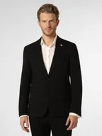Garnitury - Finshley & Harding London Męska marynarka od garnituru modułowego Mężczyźni Slim Fit czarny jednolity, 46 - miniaturka - grafika 1