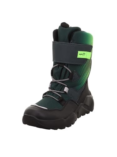 Superfit Rocket Gore-Tex śniegowce z ciepłą podszewką, zielone/jasnozielone 7010, szerokość 38 EU, Zielony, jasnozielony 7010, 38 EU szeroki