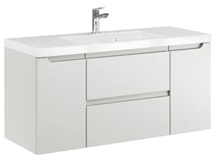 Szafka Wisząca Z Umywalką ETH 100 cm D - Kaszmir Mat - Szafki łazienkowe - miniaturka - grafika 1